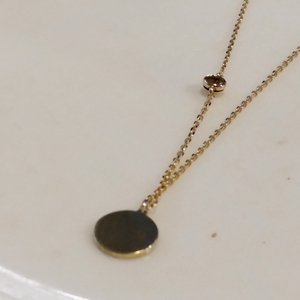 [10%SALE]circle&#039;s cubic necklace